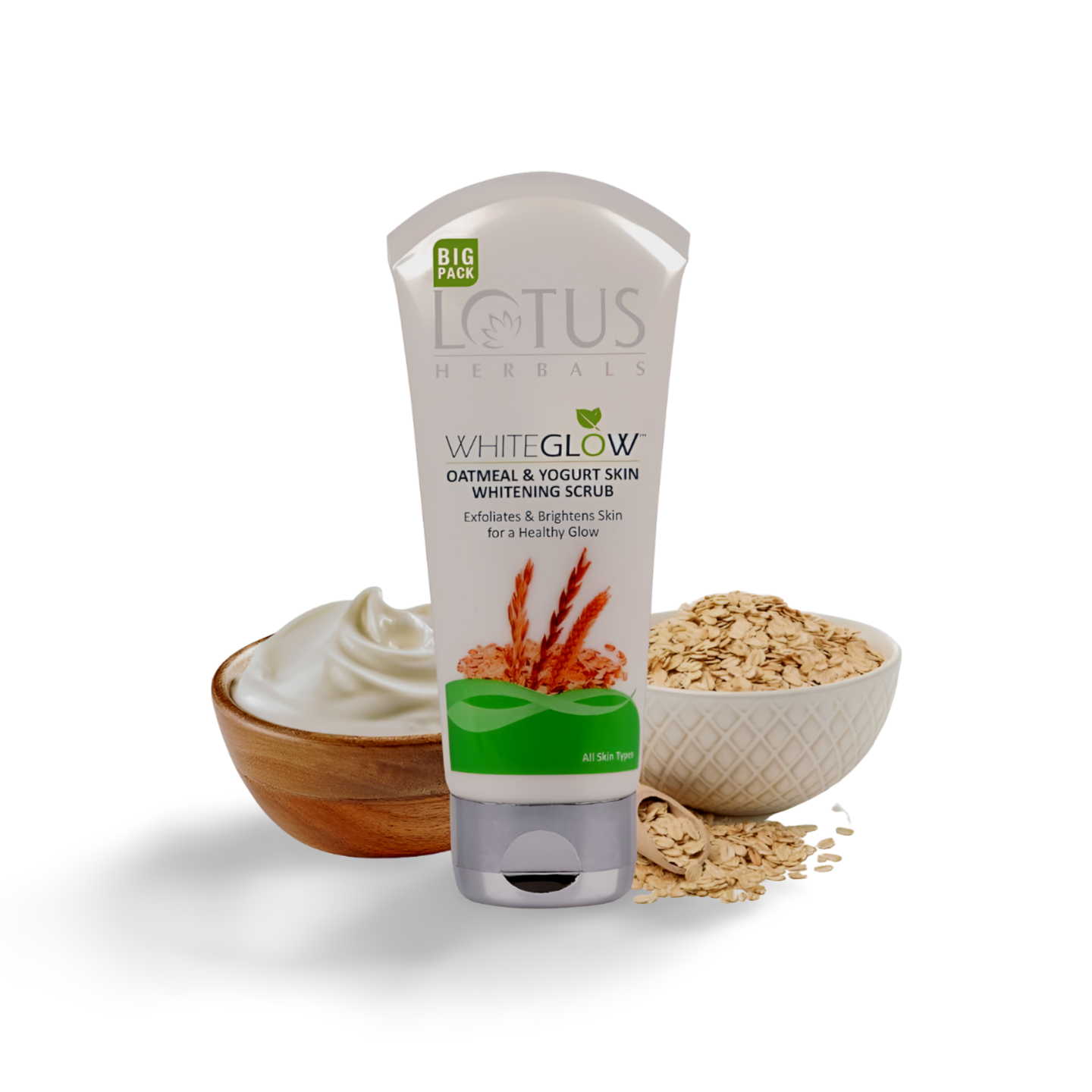 Lotus Herbals WhiteGlow Skin Brightening Oatmeal & Yogurt Scrub