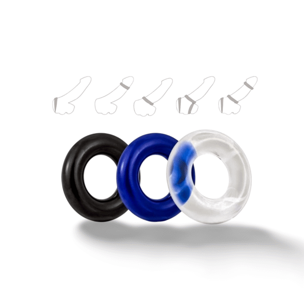 Set of 3 Cock Rings – Stay Hard, Last Longer & Intensify Your Pleasure