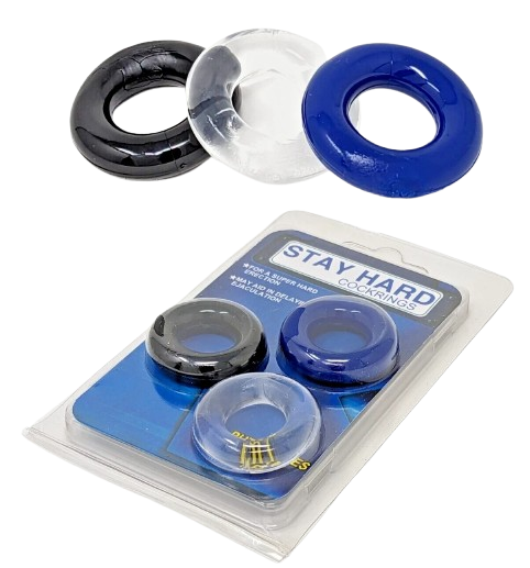 Set of 3 Cock Rings – Stay Hard, Last Longer & Intensify Your Pleasure