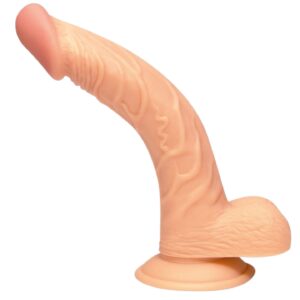 Passion Curves 9" Dildo With Strong Suction Cup  (Flesh)