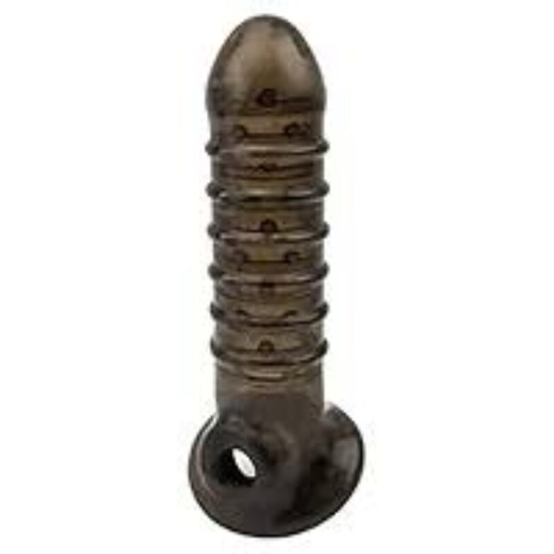 1000983431 Emperor Ribbed Penis Sleeve In Black