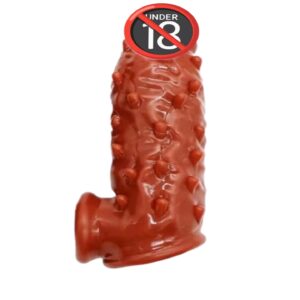 1000993290 Textured Ribbed Penis Extender Sleeve
