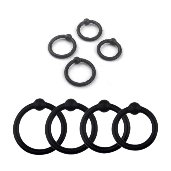 4 Rings Harder Cock Ring Set Silicone for Delay