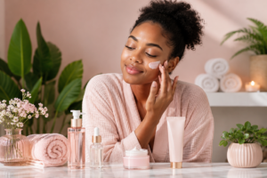 Skincare routine for healthy glowing skin