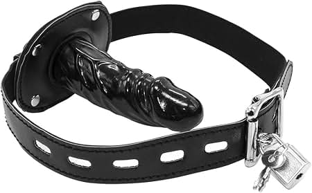 Lockable Dildo Mouth Gag